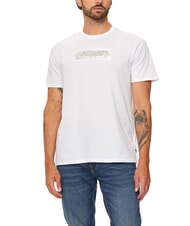 GUESS METALLIC LOGO T-shirt with embossed print - T-shirt