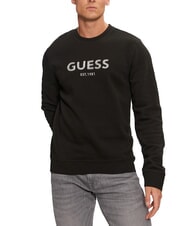 GUESS BOX Metallic logo embroidery sweatshirt - Sweatshirts