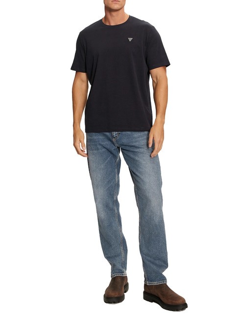 GUESS PATCH Cotton T-shirt jetbla - T-shirt