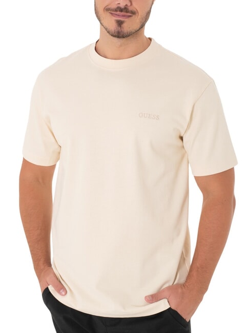 GUESS SS CN Cotton T-shirt vanilla blonde - T-shirt