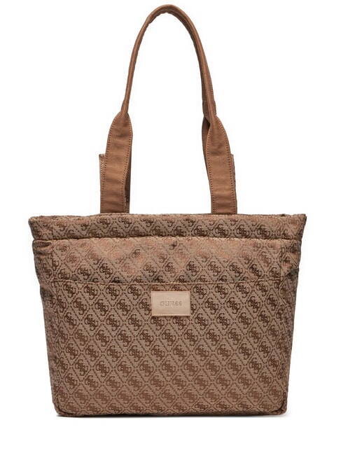 GUESS GIRL Shoulder Shopper 4g aop beige white - Women’s Bags
