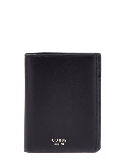 GUESS SMOOTH  Leather Passport Holder BLACK - Women’s Wallets