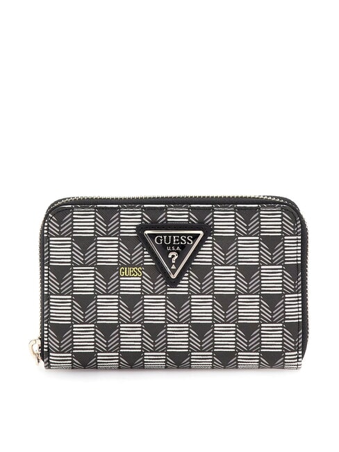 GUESS G WAVE  Medium Zip Around Wallet black logo - Women’s Wallets