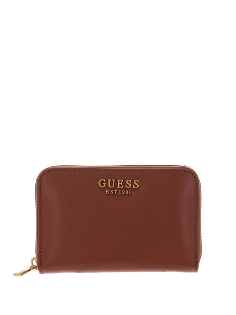 GUESS LAUREL Zip Around Wallet COGNAC - Women’s Wallets