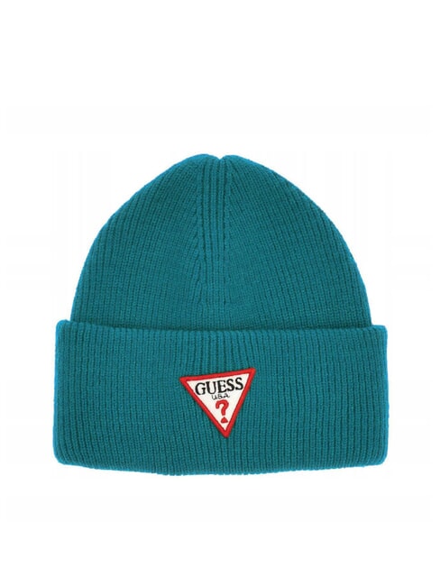 GUESS PATCH TRIANGOLO Cuffed hat gray - Hats