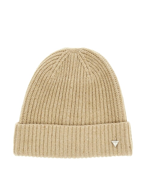 GUESS LUREX Wool Blend Hat BEIGE - Hats