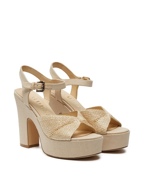 GUESS STARLA High wedge sandals nude - Women’s shoes