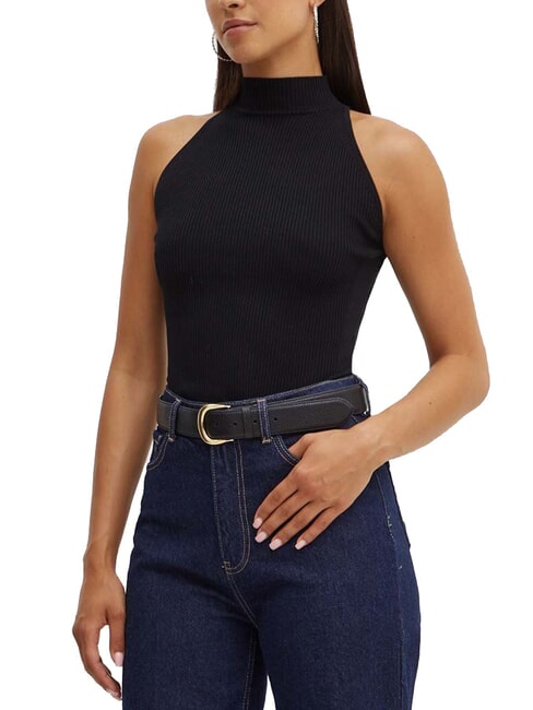 GUESS BLAIR Halterneck Tank Top jetbla - T-shirt