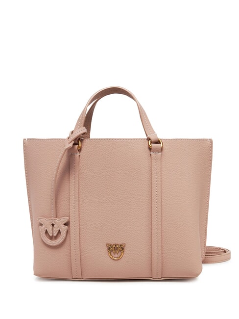 PINKO CARRIE Tumbled leather shopper bag powder-antique gold - Women’s Bags