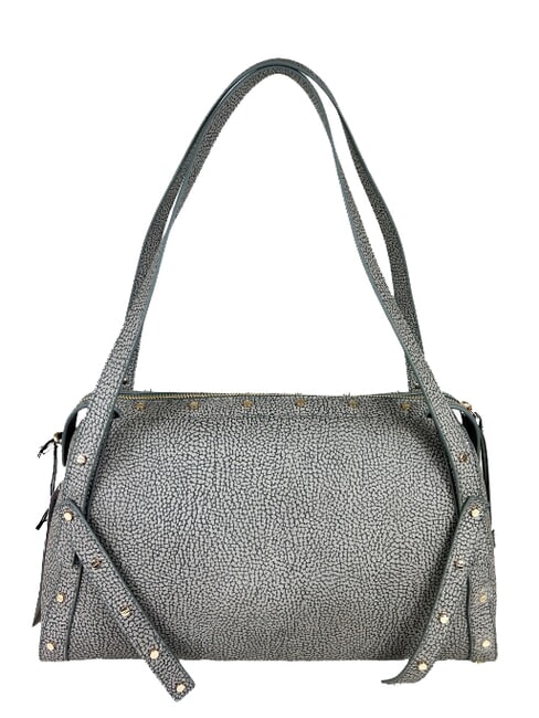 BORBONESE METROPOLE COATED  Shoulder bag clay grey - Women’s Bags