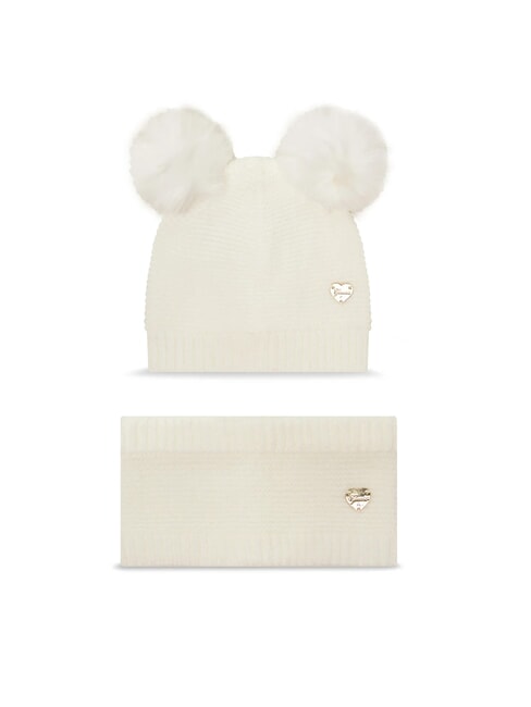 GUESS KIDS Hat and scarf set cremwhi - Baby Hat