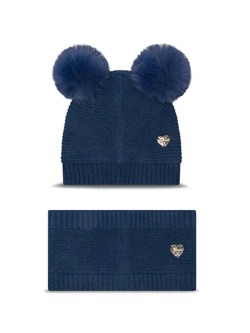 GUESS KIDS Hat and scarf set secret blue - Baby Hat