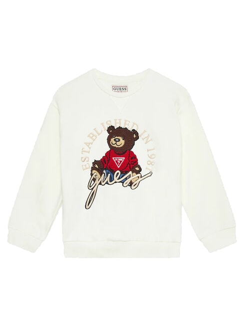GUESS KIDS Oversized sweatshirt with embroidery cremwhi - Baby Sweatshirt