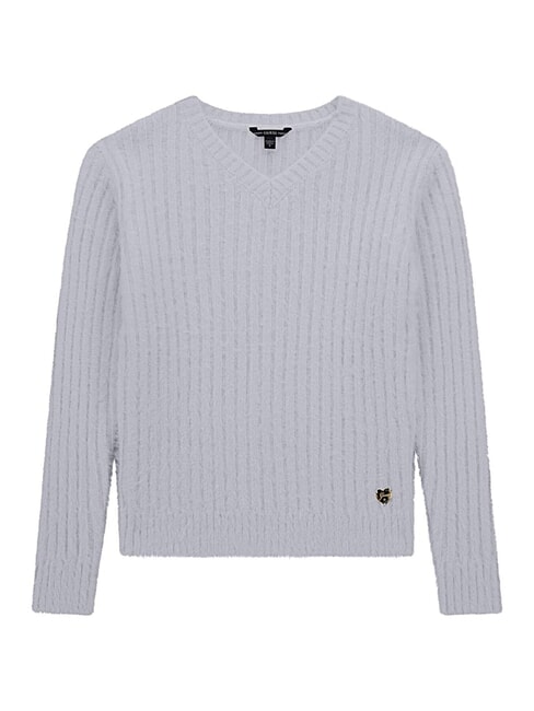 GUESS KIDS Ribbed V-neck sweater arctic wind - Child T-shirt