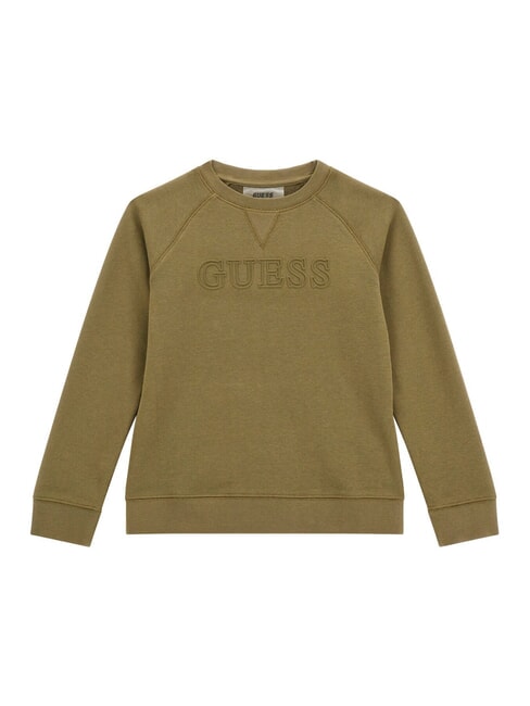 GUESS MINI ME KIDS Sweatshirt with embossed logo army olive - Baby Sweatshirt