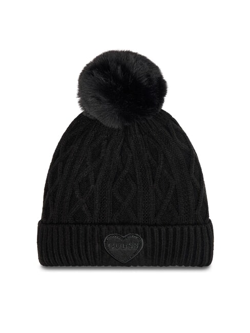 GUESS KIDS Braided hat with pom pom jetbla - Baby Hat