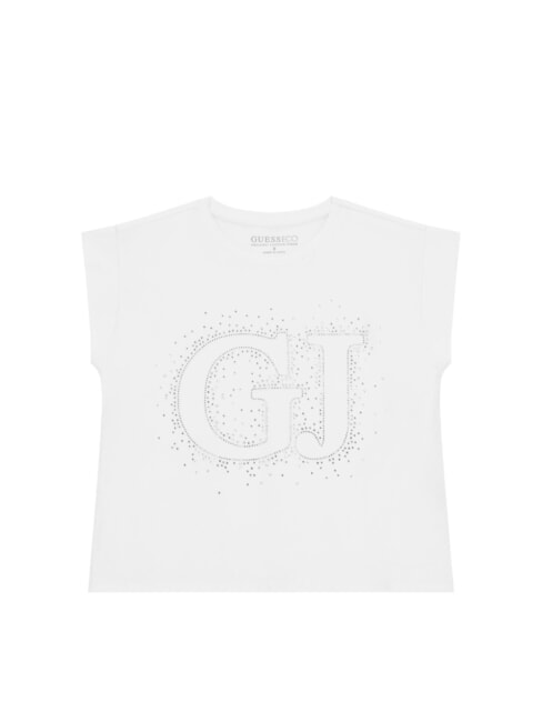 GUESS KIDS T-shirt with studs cremwhi - Child T-shirt