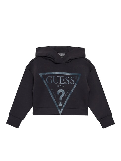 GUESS KIDS St logo hoodie blue graphite grey - Baby Sweatshirt
