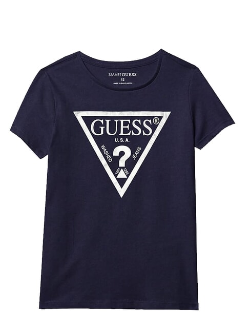 GUESS KIDS Triangle logo print T-shirt deck blue - Child T-shirt
