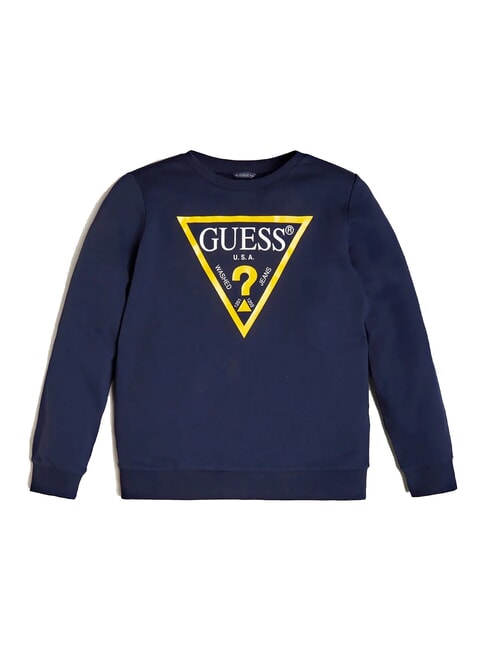GUESS CORE KIDS Long sleeve sweatshirt with logo print deck blue - Baby Sweatshirt