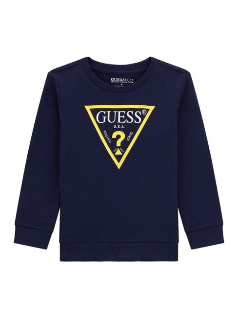 GUESS CORE KIDS Crewneck sweatshirt with triangle logo deck blue - Baby Sweatshirt