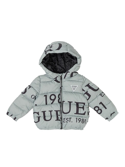 GUESS KIDS St logo hooded down jacket green balm - Baby Jackets