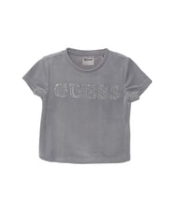 GUESS MINI ME Rhinestone Logo Crop T-Shirt - Child T-shirt