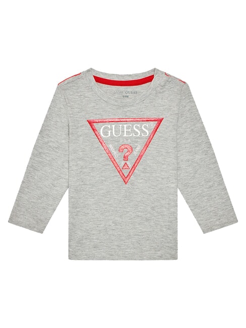 GUESS KIDS Long sleeve crew neck T-shirt light heather grey - Child T-shirt