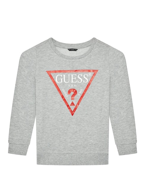 GUESS CORE KIDS Crewneck sweatshirt with triangle logo light heather grey - Baby Sweatshirt