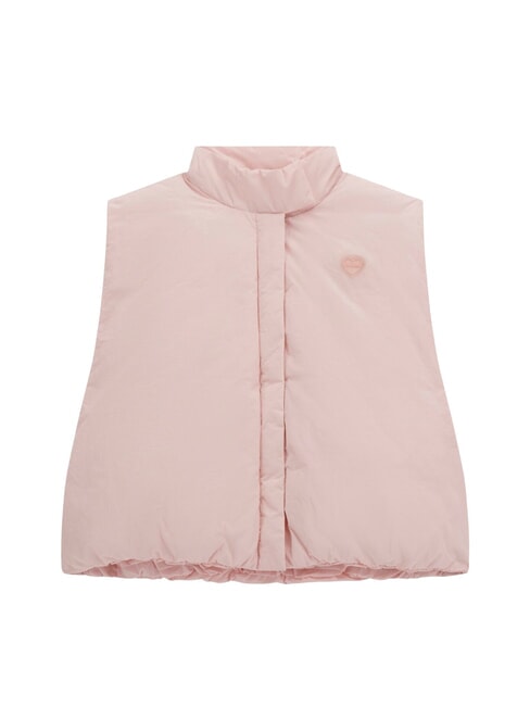 GUESS KIDS Lightweight padded nylon vest pink pouf - Baby Jackets