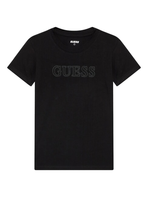 GUESS KIDS T-shirt with embossed logo print jetbla - Child T-shirt