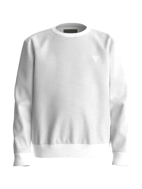 GUESS KIDS Oversized sweatshirt with embossed logo purwhite - Baby Sweatshirt