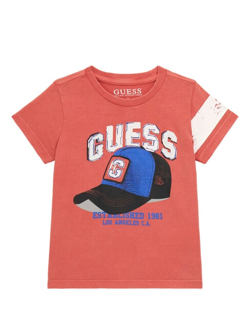 GUESS KIDS Baseball cap print T-shirt rapid red - Child T-shirt