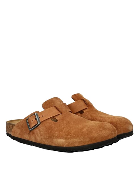 BIRKENSTOCK BOSTON  Leather sandals cognac - Unisex shoes