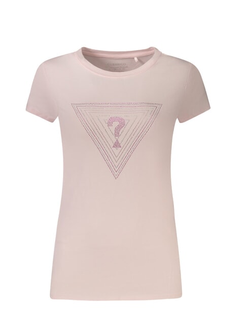 GUESS SS TRIANGLE OMBRE R3  Short-sleeved T-shirt low key pink - T-shirt