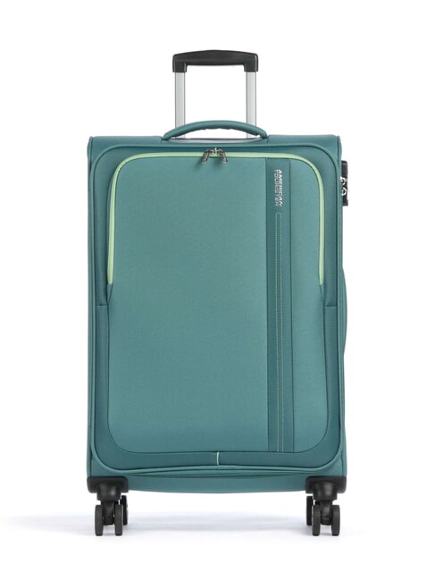 AMERICAN TOURISTER SEA SEEKER Medium size trolley bayou green - Semi-rigid Trolley Cases