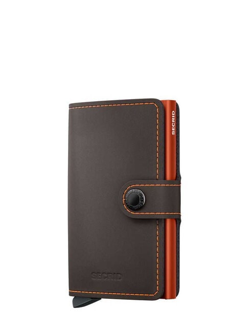 SECRID MATTE  Wallet with RFID blocking card holder truffle & orange - Men’s Wallets