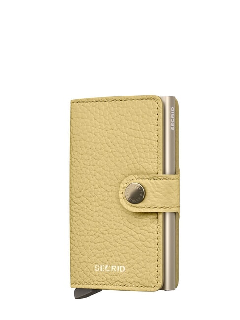 SECRID PEBBLE  Hammered leather wallet butter yellow - Women’s Wallets