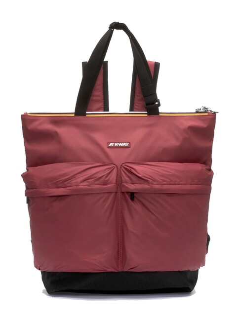 KWAY NOAM Nylon Backpack / Shopping Bag red brownish - Women’s Bags