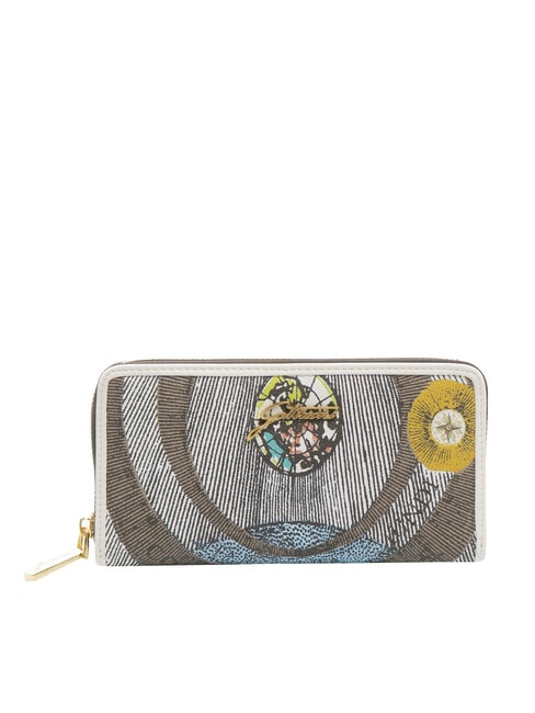 GATTINONI PLANETARIUM Large zip around wallet moon/white - Women’s Wallets