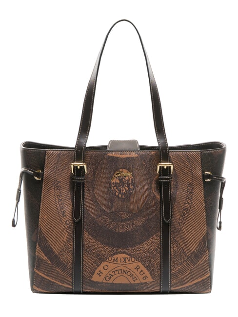 GATTINONI PLANETARIUM Shoulder shopping bag brown - Women’s Bags