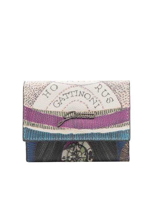GATTINONI PLANETARIUM Small wallet with flap night/black - Women’s Wallets