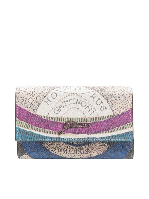 GATTINONI PLANETARIUM Medium wallet with flap night/black - Women’s Wallets