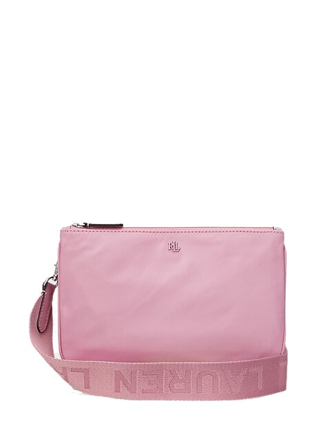 RALPH LAUREN LANDYN Nylon flat shoulder bag mauve roses - Women’s Bags