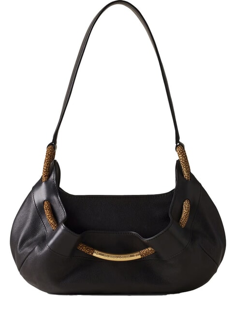BORBONESE FILO Hobo Shoulder bag, leather Black - Women’s Bags