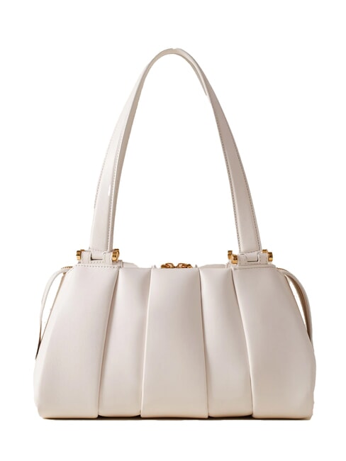 BORBONESE L ECLAIR  Shoulder bag, in leather white - Women’s Bags