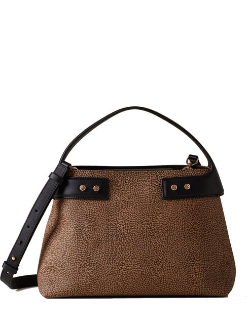 BORBONESE ARMOR  Handbag, with shoulder strap natural op / black - Women’s Bags