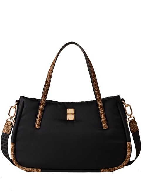 BORBONESE CAHIER  Shoulder bag, with shoulder strap black / natural op - Women’s Bags