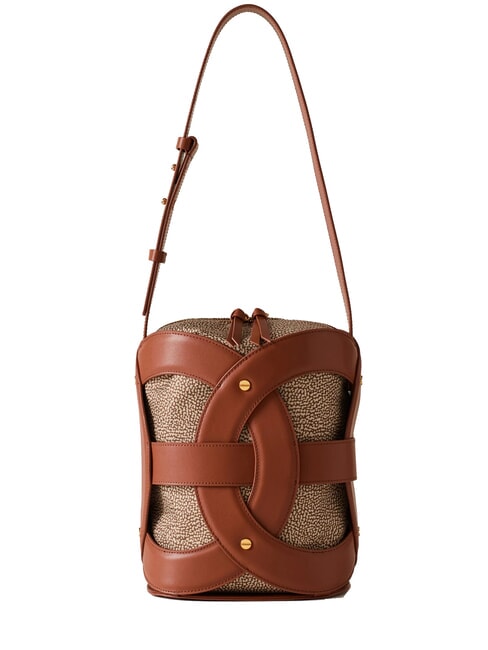BORBONESE ALL-ROUND Shoulder bucket coconut - Women’s Bags