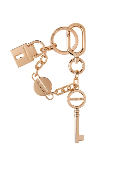 BORBONESE KEYRING  Metal keychain light gold free - Key holders